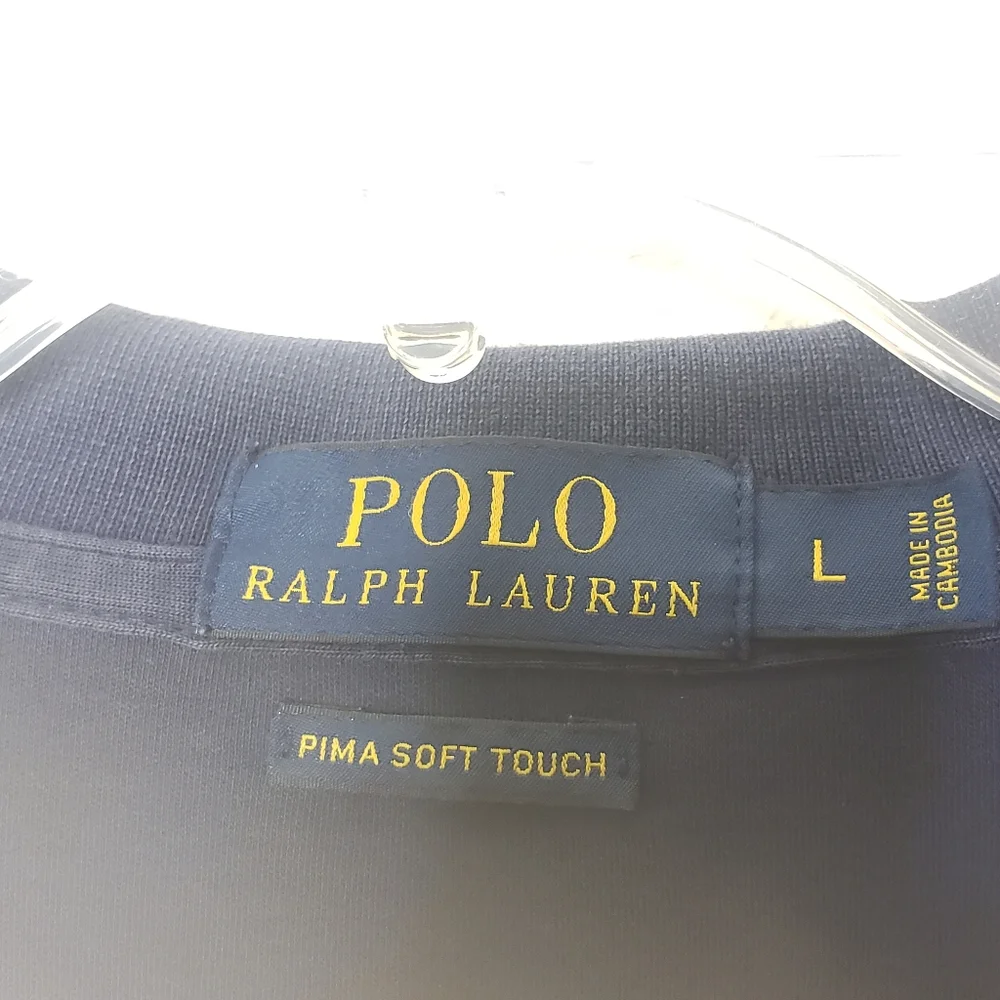 Ralph Lauren Polo Pima Soft Touch Polo Pony Shirt Size Large
